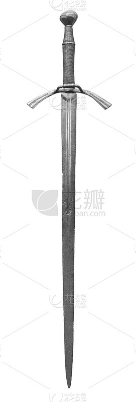 剑,中世纪时代,白色,分离着色,侍从,垂直画幅,无人,古老的,尖利,铁