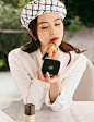 刘诗诗|简约白色系优雅写真@美女照片图集的动态