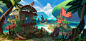 Fishing Island, Corinne Caro : studying to incorporate more 3d in my workflow! having lots of fun!