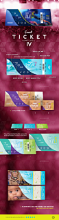 Event Ticket Templates IV : Here, the fourth of our famous ticket template releases. Enjoy :) 卡片入场券门票