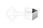 包装设计模切图刀模图EPS矢量模板 Box cut out template, die cut template design :  