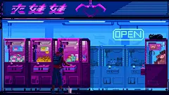 【电脑壁纸】插画壁纸-像素风 怀旧个性创意 手绘插画 ​​​