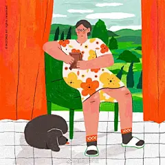                                                         . ▹ 1216&quot; 来自韩国的周末生活商业插画  &quot;    - IKOONG...展开全文c                            