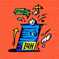 art cartoon digital illustration doodle Drawing  grain rain sketch rain weather
