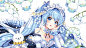 Anime Vocaloid Blue Eyes Blue Hair Blush Girl Hatsune Miku Long Hair Youtube Channel Cover