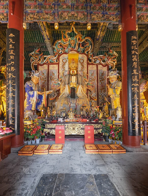 关林寺的关羽雕像。素材-花瓣网