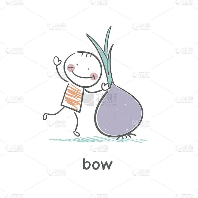 弓卡通素材-花瓣网