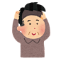 谢顶中年危机 脱发 衰老 医美 卡通 插画 免扣 素材 手绘 png25