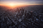 Aerial Cityscape Los Angeles on Behance