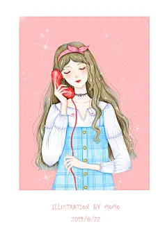 想你 | momomixgirl - 原创作品 - 涂鸦王国插画