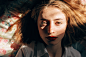 People 1680x1118 women model brunette brown eyes portrait lying on back red lipstick Marat Safin