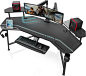 EUREKA ERGONOMIC Gaming Desk wit