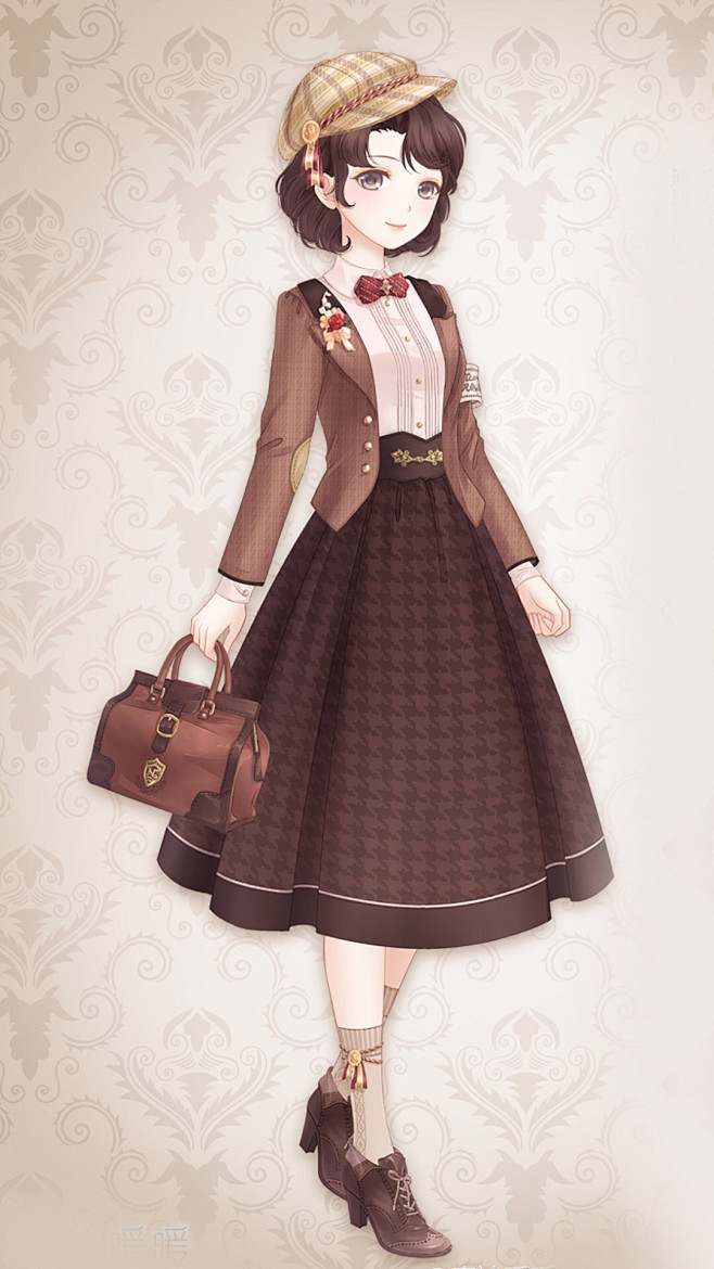 奇迹暖暖英伦风贝雷帽带鸭舌