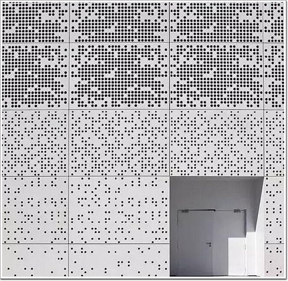 这样设计的穿孔铝板幕墙才是艺术,你见过吗...