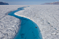 格陵兰彼得曼冰川 。冰川国家公园