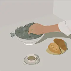 每日插画｜极简主义手绘 画师：BBEEII_ - 堆糖