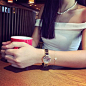 米纳新款女手表时尚潮流简约陶瓷手表女表女士手表正品防水石英表-tmall.com天猫