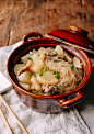 Braised Daikon with Salted Pork & Glass Noodles