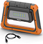 Amazon.com : Energizer Multi-Panel Rechargeable LED Lantern, IPX4 Water Resistant, Super Bright 1000 Lumens, USB Charging Cable Included, Power Bank Function, Adjustable Legs, Orange/Gray, Compact : Sports & Outdoors