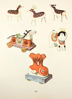 1 2 3!我们都是木头人。《Folk-Toys Les Jouets Populaires》一本记录民间木质玩具的绘本。作者：Hercik Emanuel