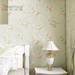 泰瑞 田园墙纸 无纺布电视墙背景壁纸 墙纸 彩铅手绘风格壁纸卧室