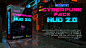 AE模板PR预设 赛博朋克HUD信号损坏文字标题背景动画V2 AEJuice – Cyberpunk HUD 2插图