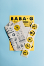 BABA G : Johannesburg based, Tutto Food Co. approached us to create the brand identity for their new restaurant, Baba G. Named after the Middle Eastern aubergine dish babaganoush, Baba G is a small rotisserie deli focusing on street food with a fusion of 