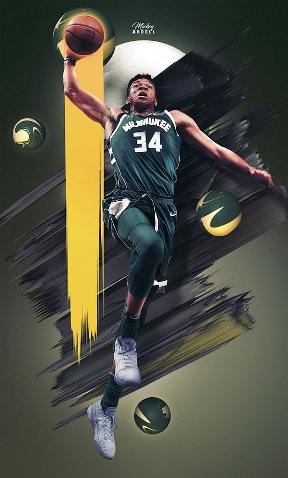giannismilwaukee雄鹿队的nba艺术wmcskills