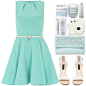 A fashion look from October 2014 featuring Closet dresses, Forever New pumps and Forever New clutches. Browse and shop related looks.