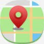 手机谷歌地图应用图标logo 平面电商 创意素材