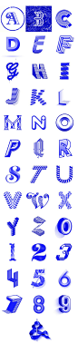 Blue series / 36 Days of type #2 1