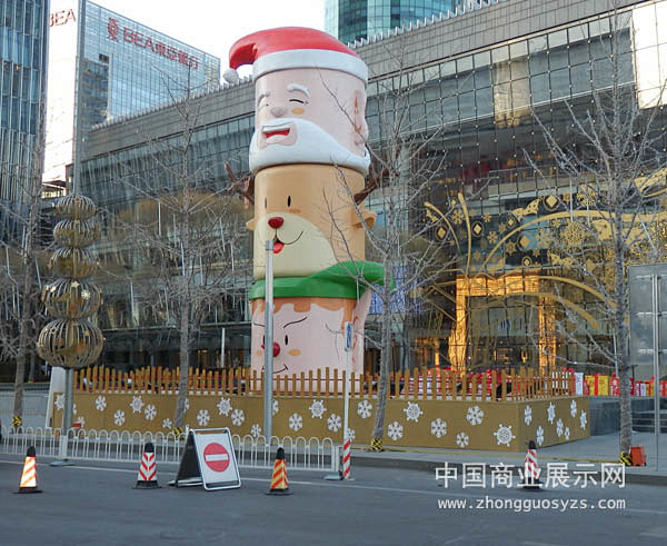 2012北京国贸商城圣诞节美陈布置--广...