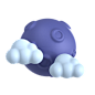 彩虹 刮风 天气 天气预报 刮风 下雨 阴天 打雷 太阳 月亮 温度 气候 气温 乌云 云朵 下雪 闪电  占位符 等待 404 3D 立体 卡通 电商 插画 图标 png PSD 免抠 设计 素材b3