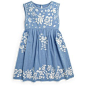 Blue Embroidered Tunic (3-16yrs)