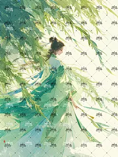 AI版权图古风女921