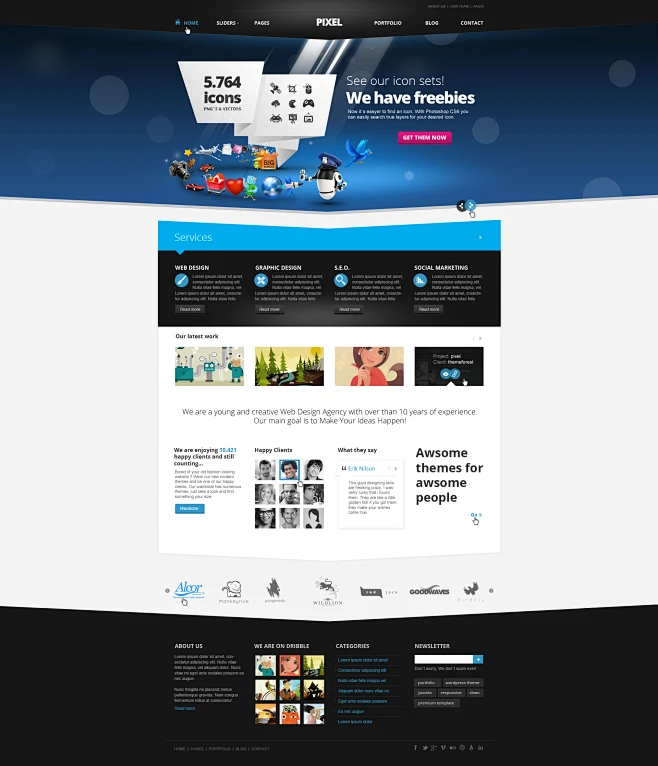 Pixel Studio - Premium Website Template