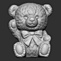 小熊三维立体图圆雕图雕刻机图纸stl文件熊3d打印模型1109-淘宝网
