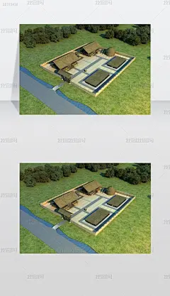现代建筑3D模型住宅区住宅楼办公楼