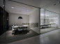 Clean glass paneling. No fancy things there.: 