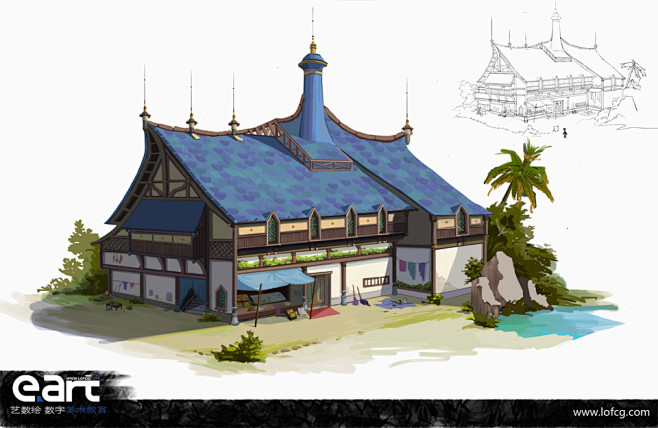 艺数绘特训班学员   场景原画   原画...