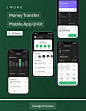 时尚手机电子银行支付转账汇款app应用ui界面设计figma素材模板-淘宝网