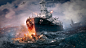 General 2560x1440 World of Warships  war ocean battle