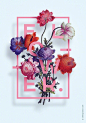 花卉海报版式设计 ​​​​