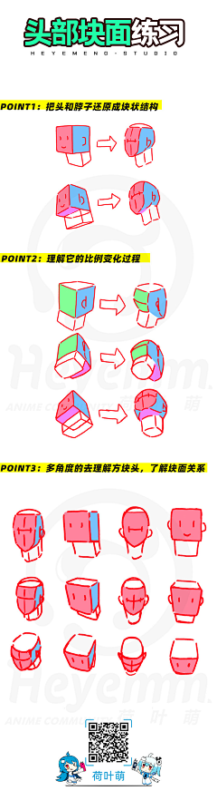 花与太阳剑采集到头部五官