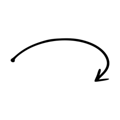 可爱手绘箭头PNG免抠图
