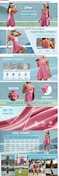 Amazon.com: IUGA Womens Tennis Dress Built in Shorts & Bra Adjustable Straps Exercise Workout Dress with Pockets Golf Athletic Dresses : Clothing, Shoes & Jewelry