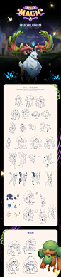 Merge Magic! - Creature Designs : Had the great opportunity to Art Direct this game! Creating the creatures were a lot of fun especially being a huge fan of Pokemon! I hope you like them!