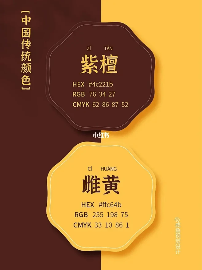 别只知道爱马仕橙了❗️中国传统色配色更惊...