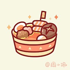 为了让新的一周元气满满，来点好吃的犒劳一下自己吧~

图：优设大课堂AI插画班讲师@周小馋 ​​​​