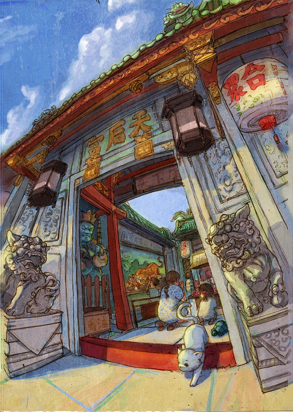 15:53:02民国时期的卡通插画插画:动漫&手绘kristen-irene同采自